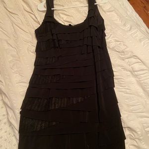 Black tiered cocktail dress 🍷🍷